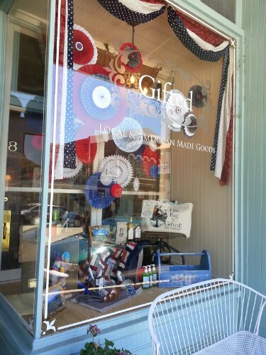Independence Day / Anniversary Display window at Gifted Gift Shop