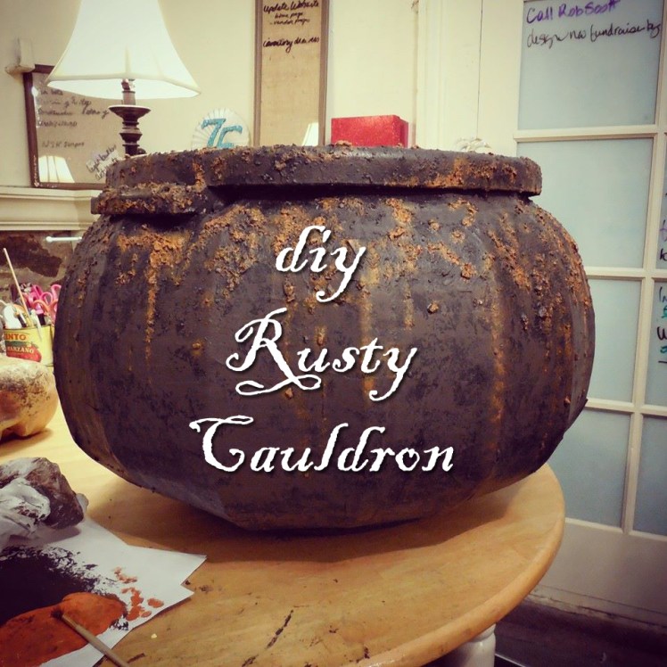 DIY RUSTY CAULDRON
