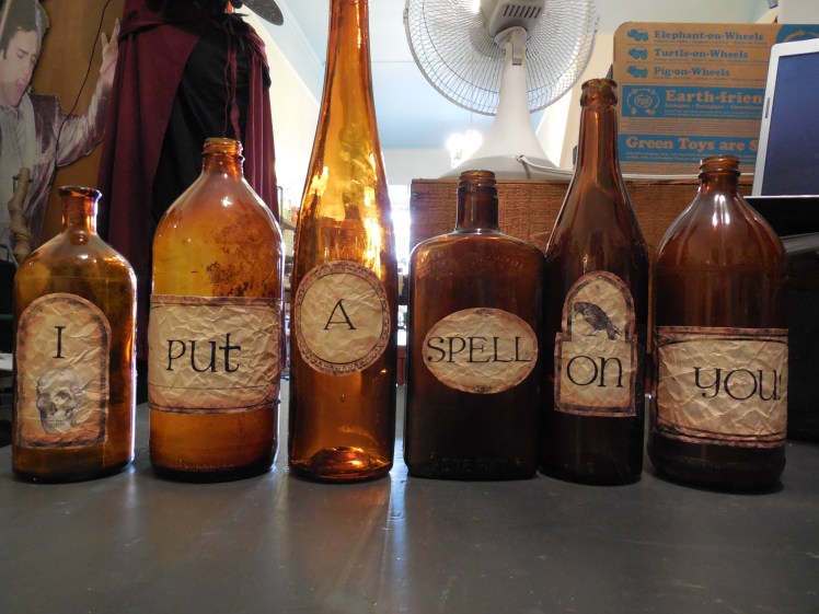 I put a spell on these bottles... 